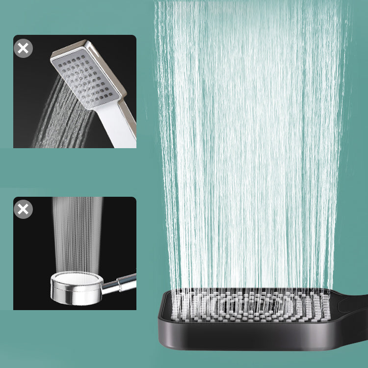 Contemporary Square Handheld Shower Head 3 Setting Spray Head