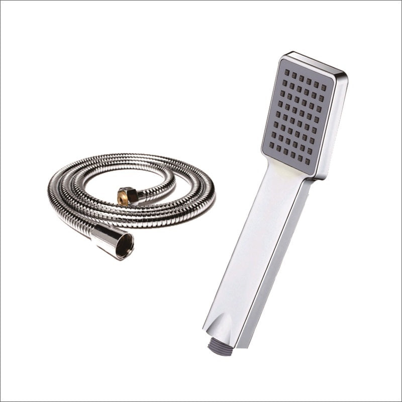 Modern Handheld Supercharged Shower Head Square Turbo Spray Head