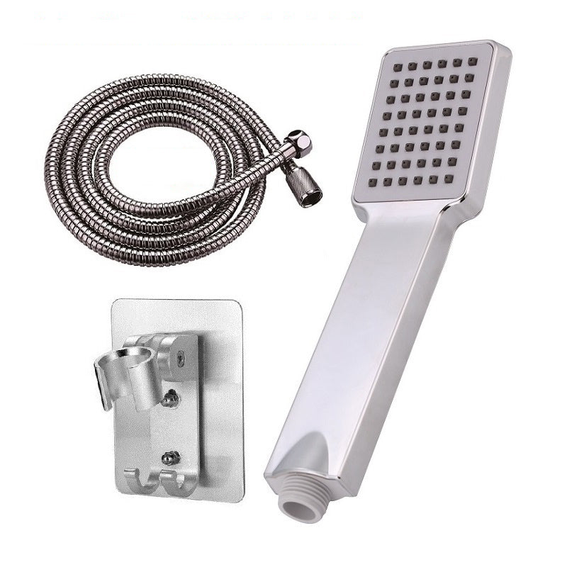 Modern Handheld Supercharged Shower Head Square Turbo Spray Head