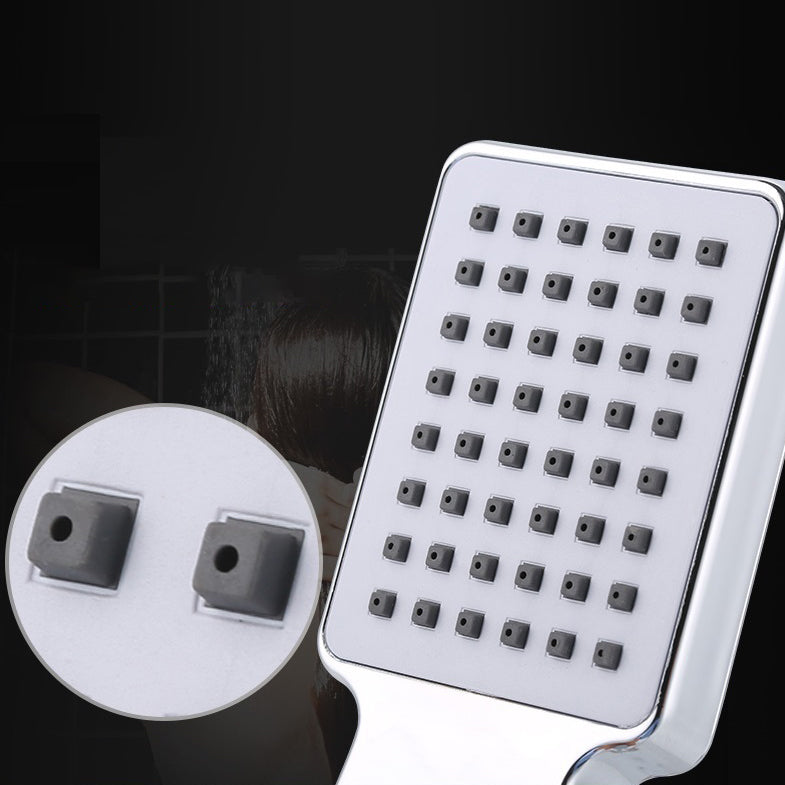 Modern Handheld Supercharged Shower Head Square Turbo Spray Head