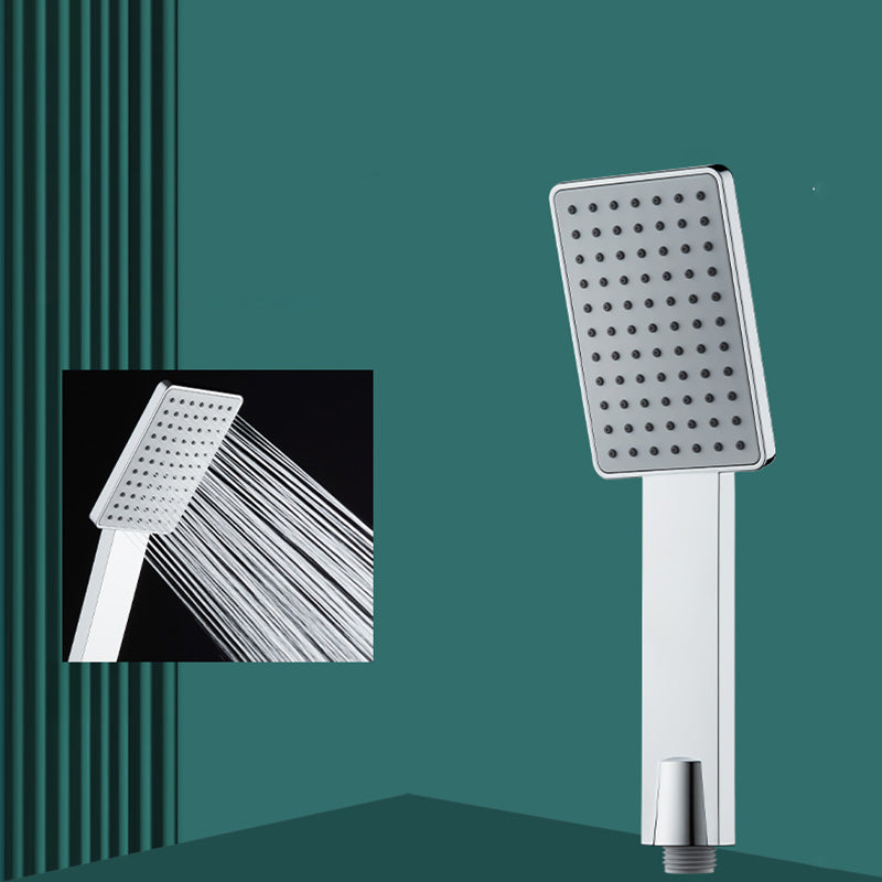 Contemporary Handheld Supercharged Shower Head Square Turbo Spray Head