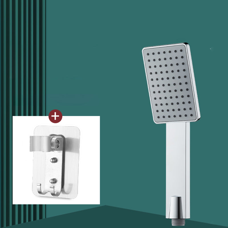 Contemporary Handheld Supercharged Shower Head Square Turbo Spray Head