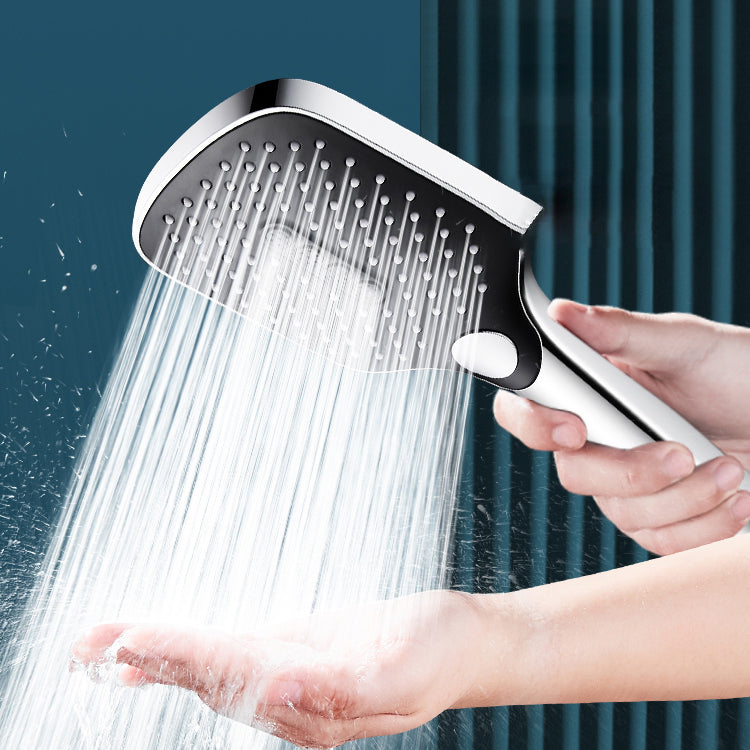 Contemporary Handheld Supercharged Shower Head Square Spray Head