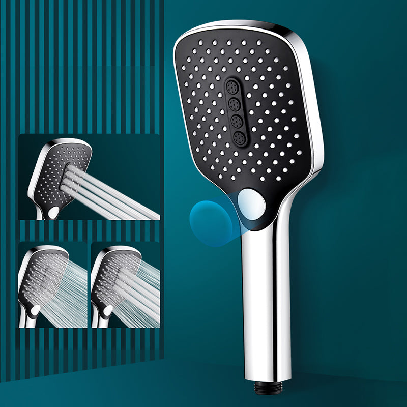 Contemporary Handheld Supercharged Shower Head Square Spray Head