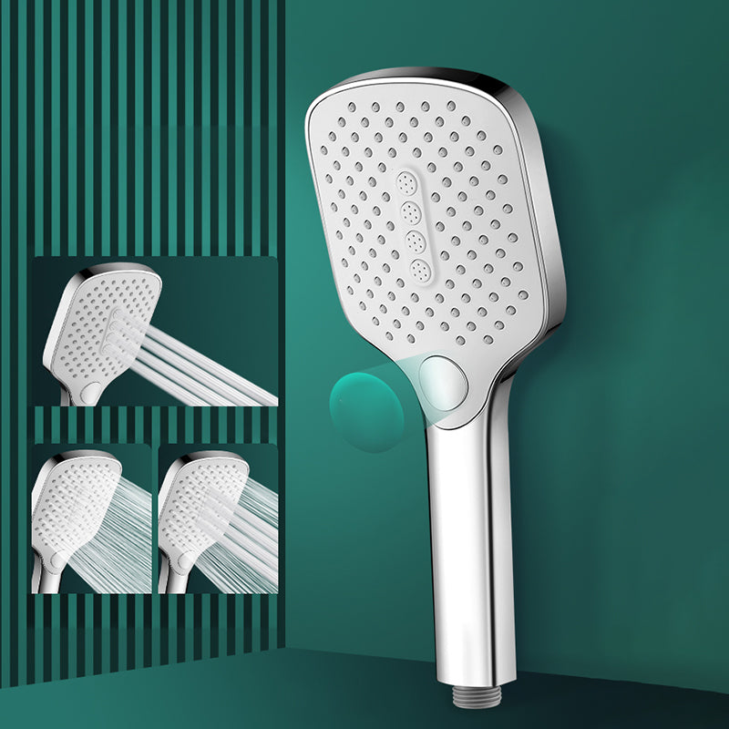 Contemporary Handheld Supercharged Shower Head Square Spray Head