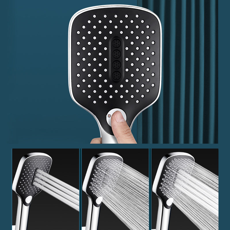 Contemporary Handheld Supercharged Shower Head Square Spray Head