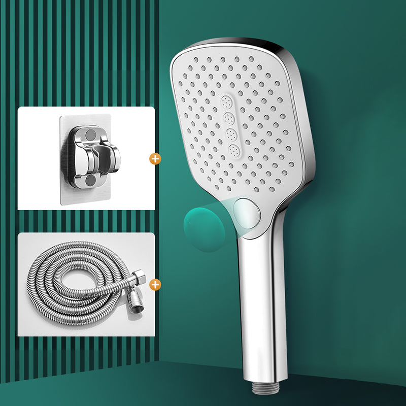 Contemporary Handheld Supercharged Shower Head Square Spray Head