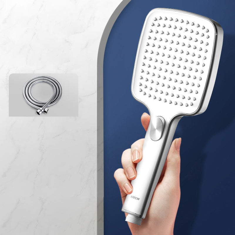 Contemporary Handheld Shower Head Square Three-speed Spray Head