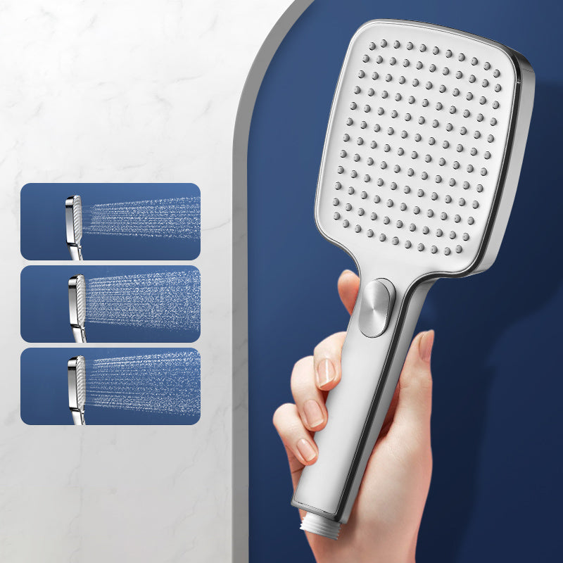 Contemporary Handheld Shower Head Square Three-speed Spray Head