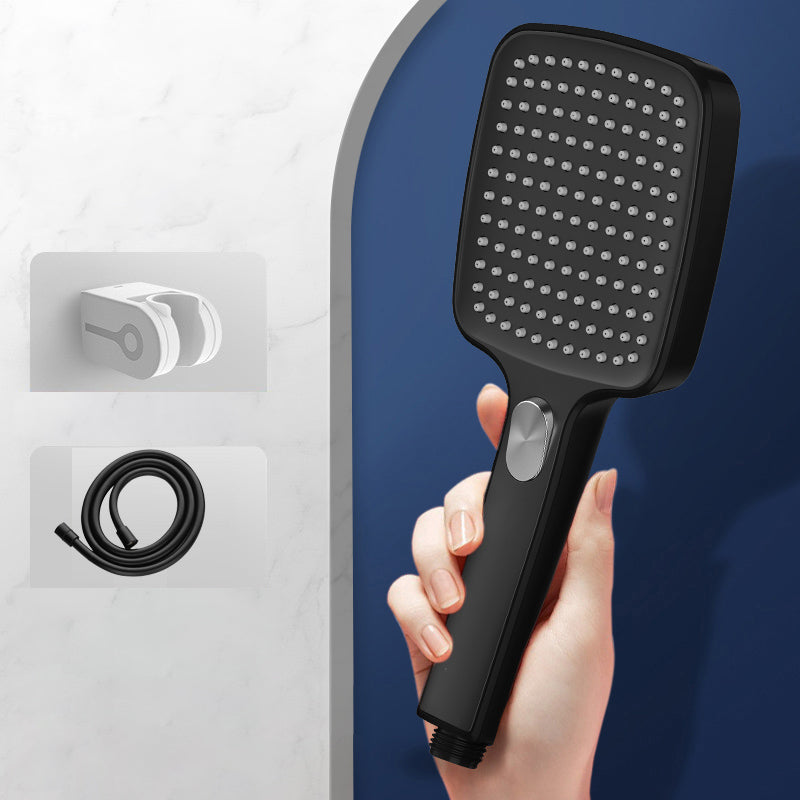 Contemporary Handheld Shower Head Square Three-speed Spray Head