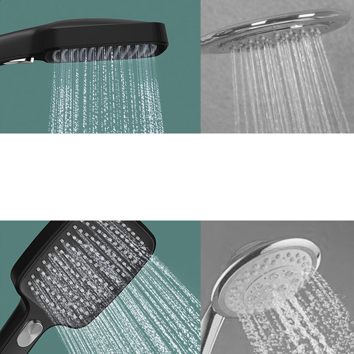 Contemporary Handheld Shower Head Square Three-speed Spray Head