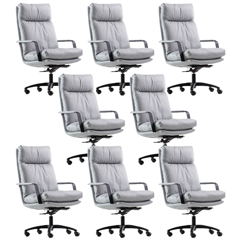 Modern Fixed Arms Office Chair No Distressing Ergonomic Chair