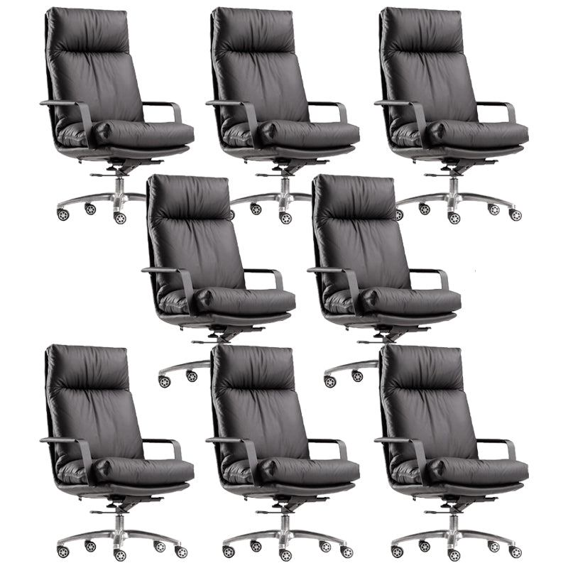 Modern Fixed Arms Office Chair No Distressing Ergonomic Chair