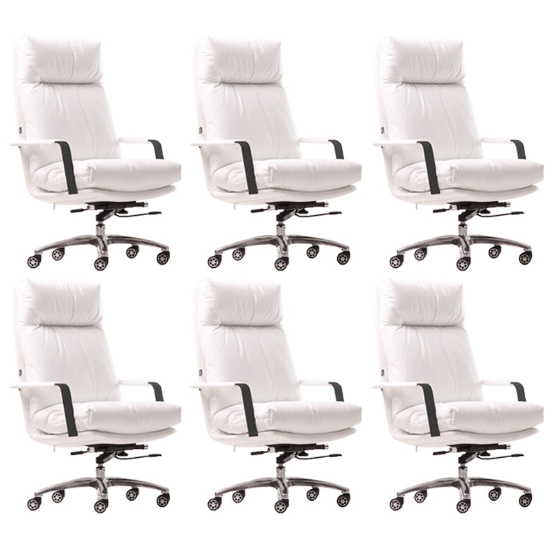 Modern Fixed Arms Office Chair No Distressing Ergonomic Chair