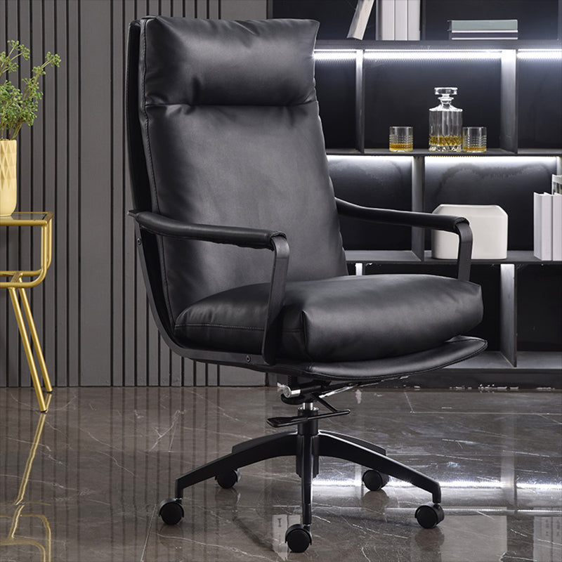 Modern Fixed Arms Office Chair No Distressing Ergonomic Chair