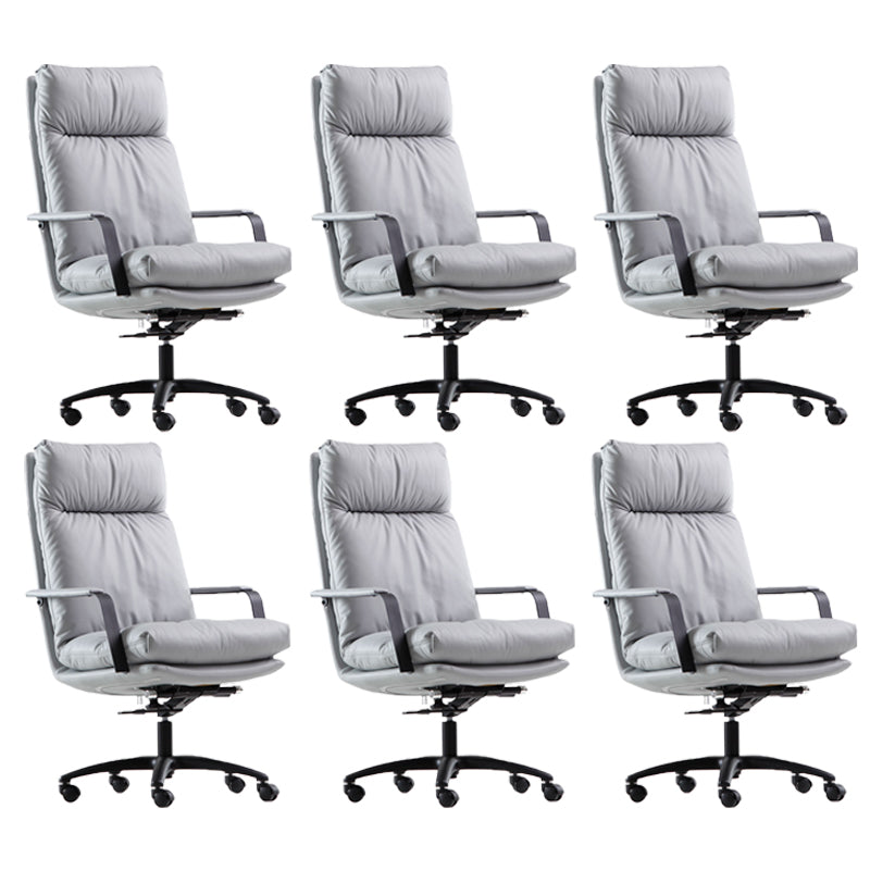 Modern Fixed Arms Office Chair No Distressing Ergonomic Chair