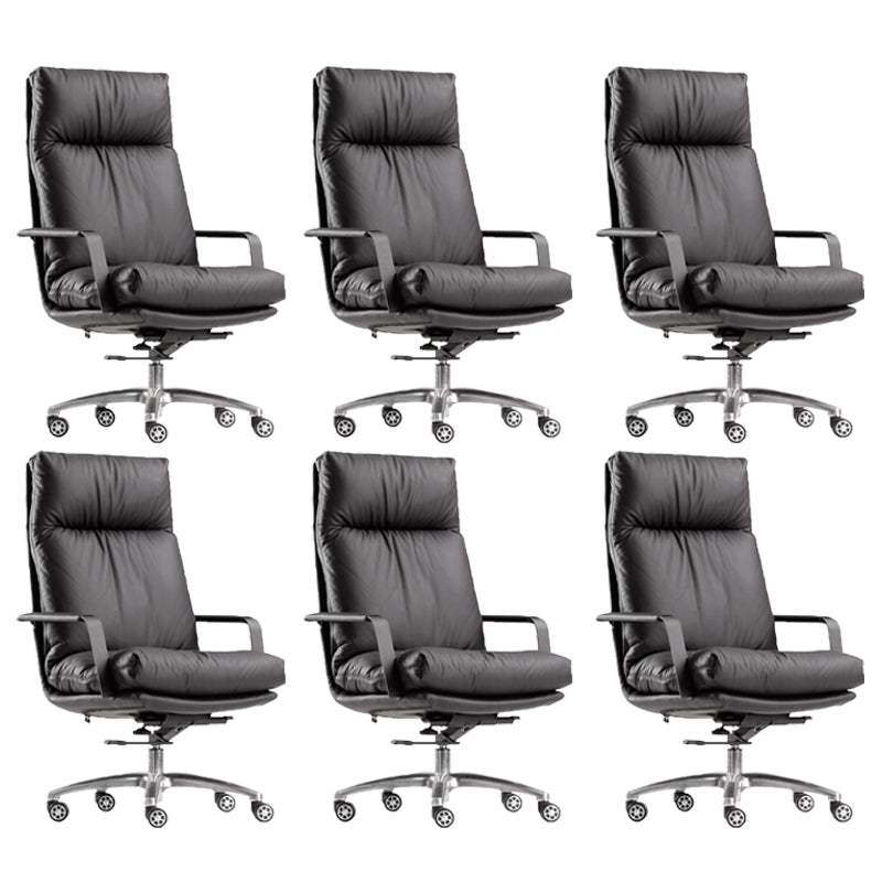 Modern Fixed Arms Office Chair No Distressing Ergonomic Chair