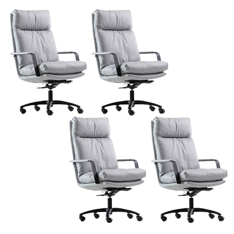 Modern Fixed Arms Office Chair No Distressing Ergonomic Chair