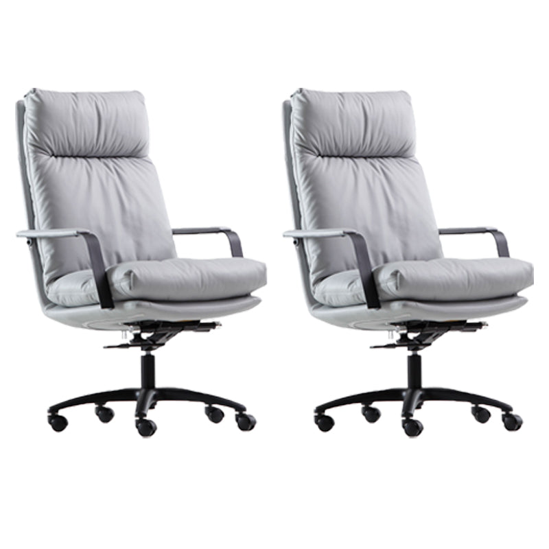 Modern Fixed Arms Office Chair No Distressing Ergonomic Chair