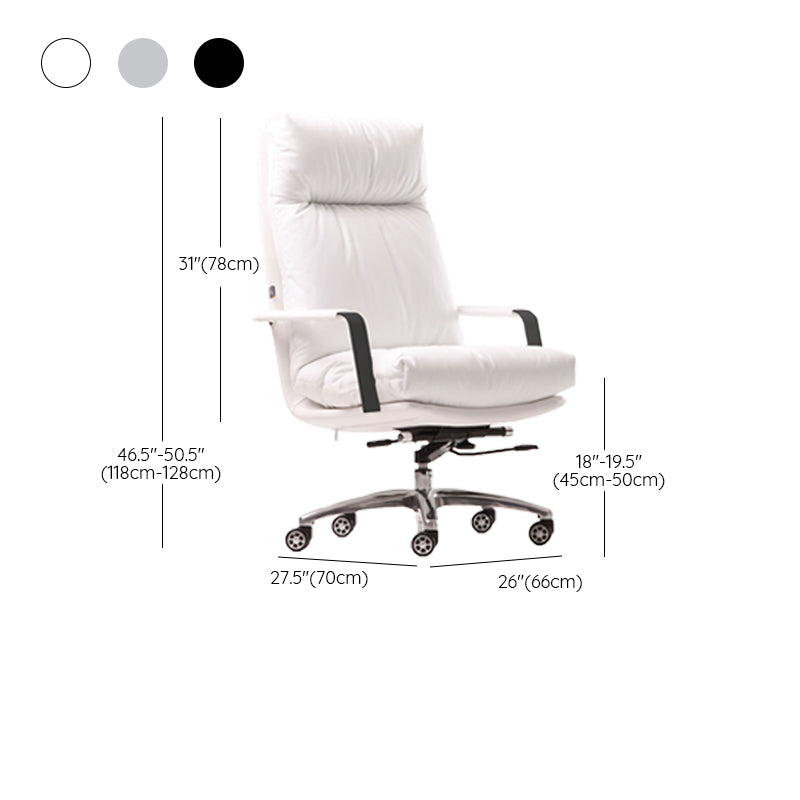 Modern Fixed Arms Office Chair No Distressing Ergonomic Chair