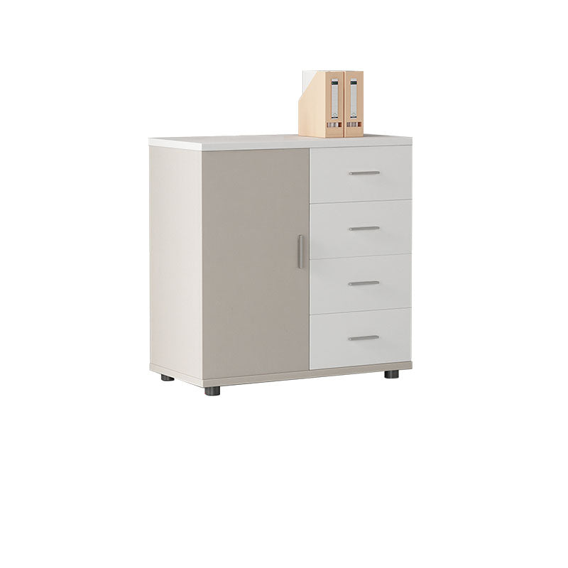 Scandinavian Style Lateral Filing Cabinet Wood File Cabinet for Home Office