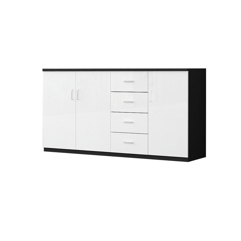 Scandinavian File Cabinet Wooden Frame Lateral File Cabinet for Office