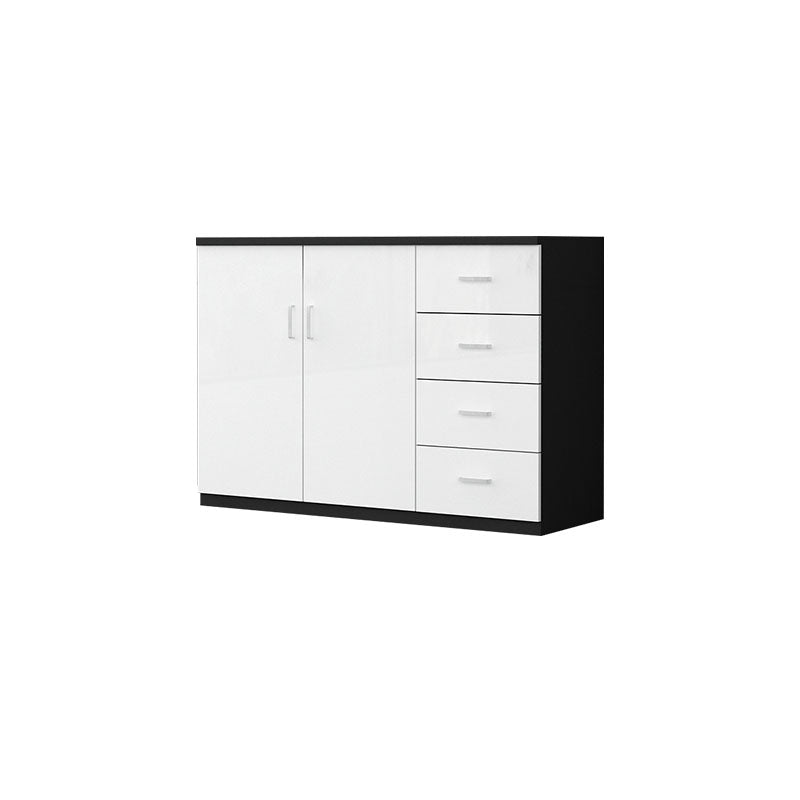 Scandinavian File Cabinet Wooden Frame Lateral File Cabinet for Office