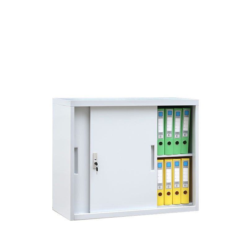 Contemporary File Cabinet Steel Frame Key Lock Lateral File Cabinet