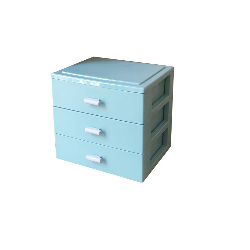 Modern Cabinet Solid Color Plastic Filing Cabinet for Home Office