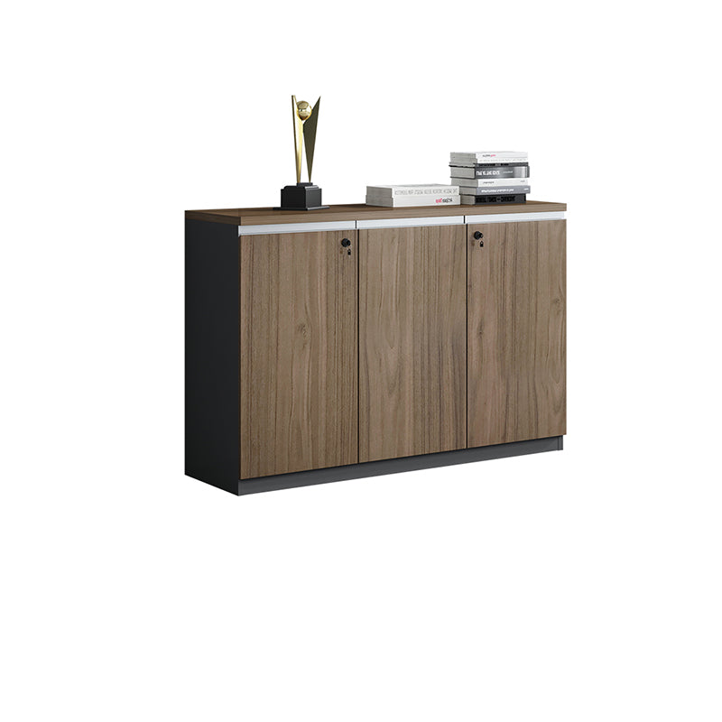 Nordic Style Lateral File Cabinet Wood File Cabinet with Locking Storage