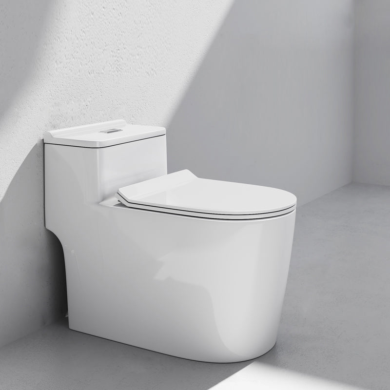 Traditional Ceramic Flush Toilet Slow Close Seat Included Urine Toilet for Bathroom