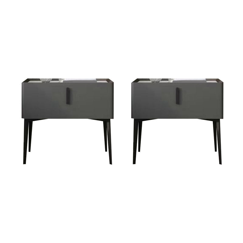 Contemporary Night Table Storage Accent Table Nightstand with 1 Drawer