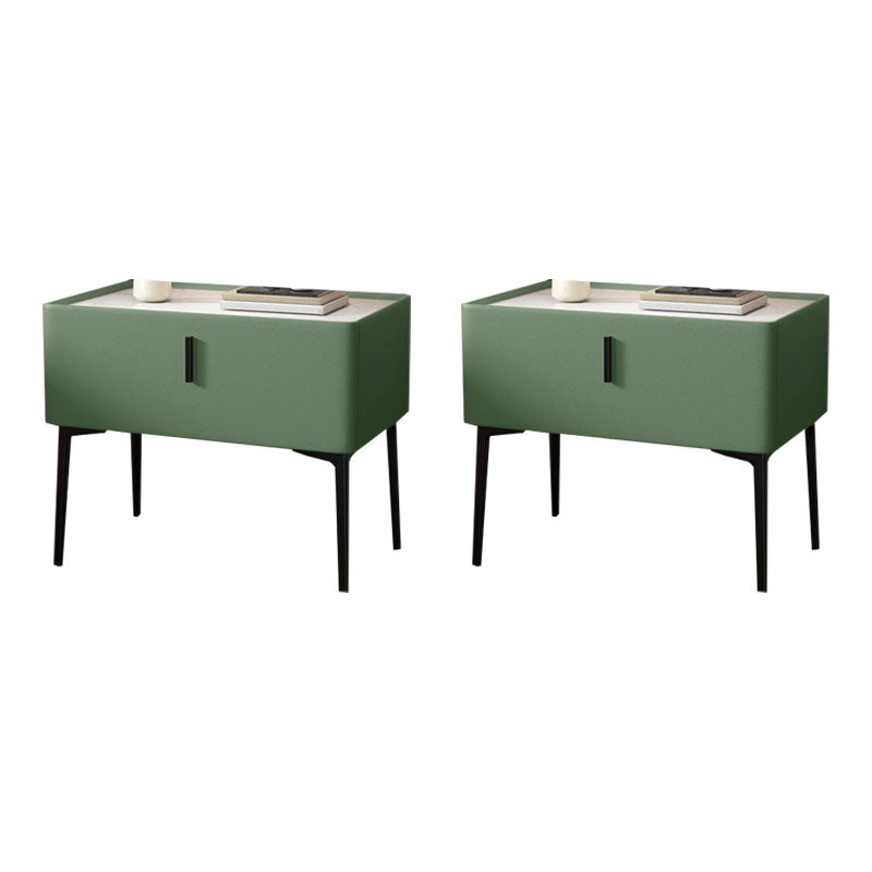 Contemporary Night Table Storage Accent Table Nightstand with 1 Drawer