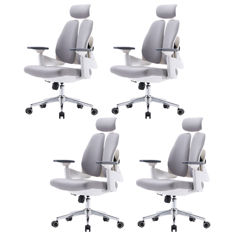 Modern Removable Arms Office Chair Adjustable Seat Height Desk Chair with Wheels