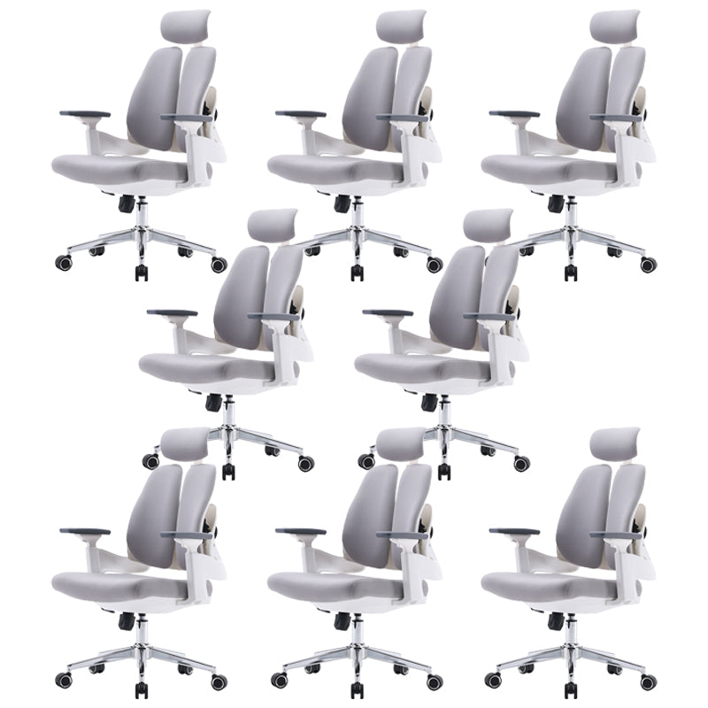 Modern Removable Arms Office Chair Adjustable Seat Height Desk Chair with Wheels