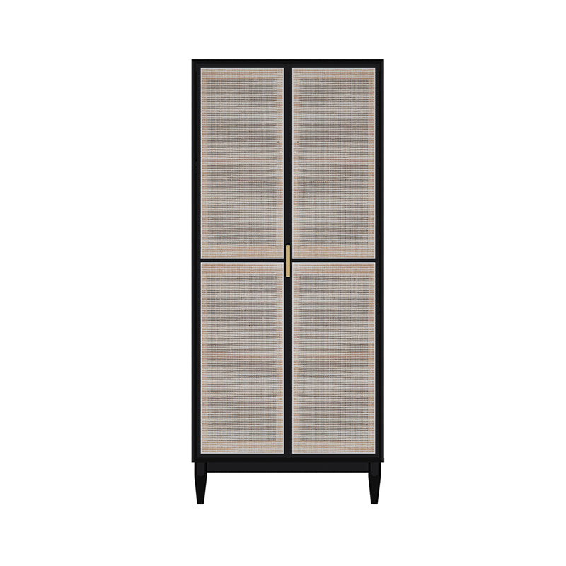 Contemporary Freestanding Wardrobe Armoire Solid Wood Wardrobe with Legs