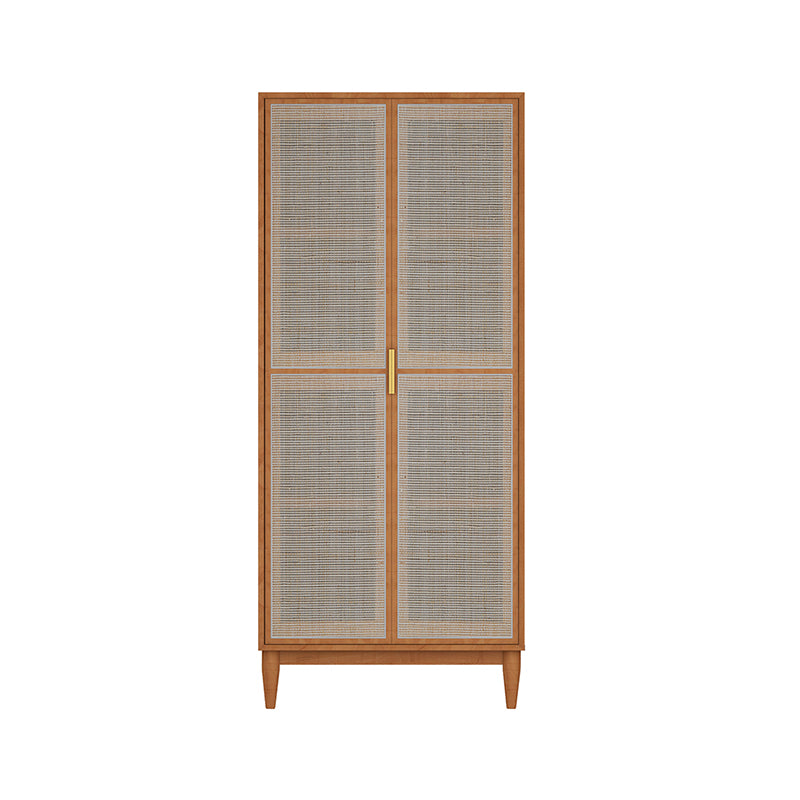 Contemporary Freestanding Wardrobe Armoire Solid Wood Wardrobe with Legs