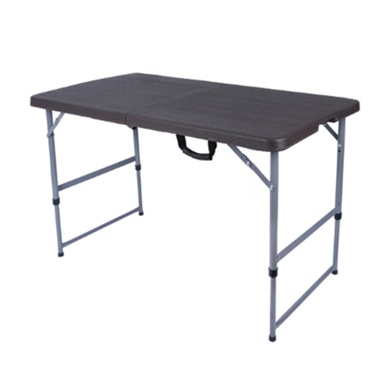 Plastic Outdoor Camping Table Contemporary Patio Table with Metal Frame