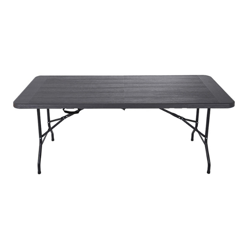 Plastic Outdoor Camping Table Contemporary Patio Table with Metal Frame