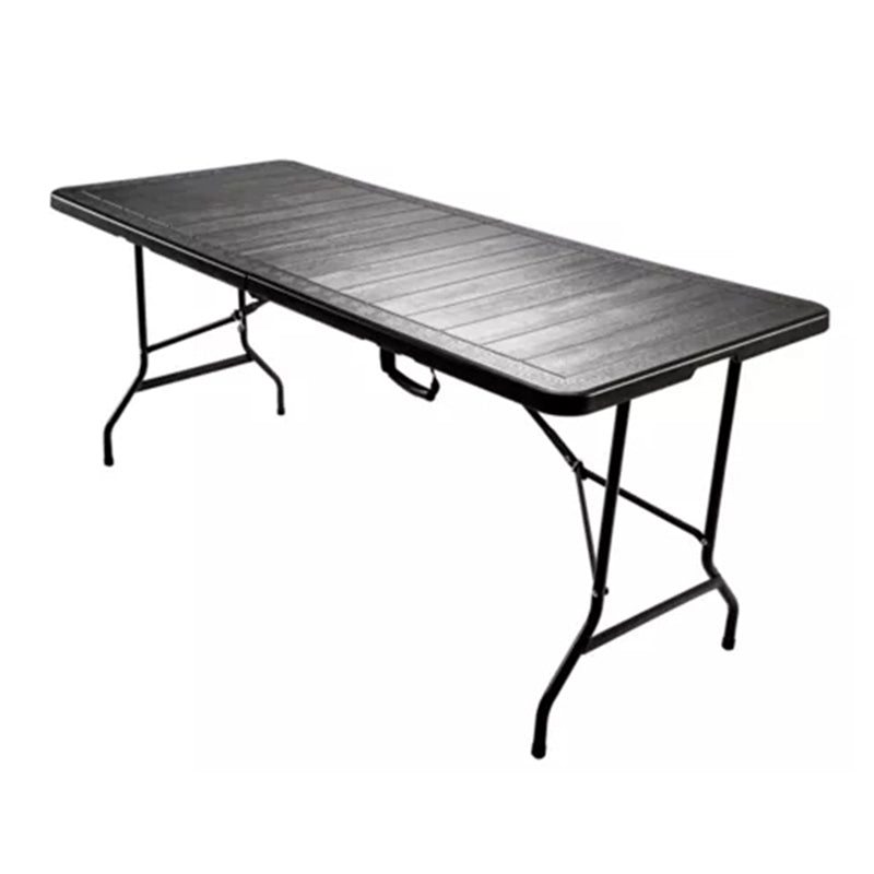 Plastic Outdoor Camping Table Contemporary Patio Table with Metal Frame