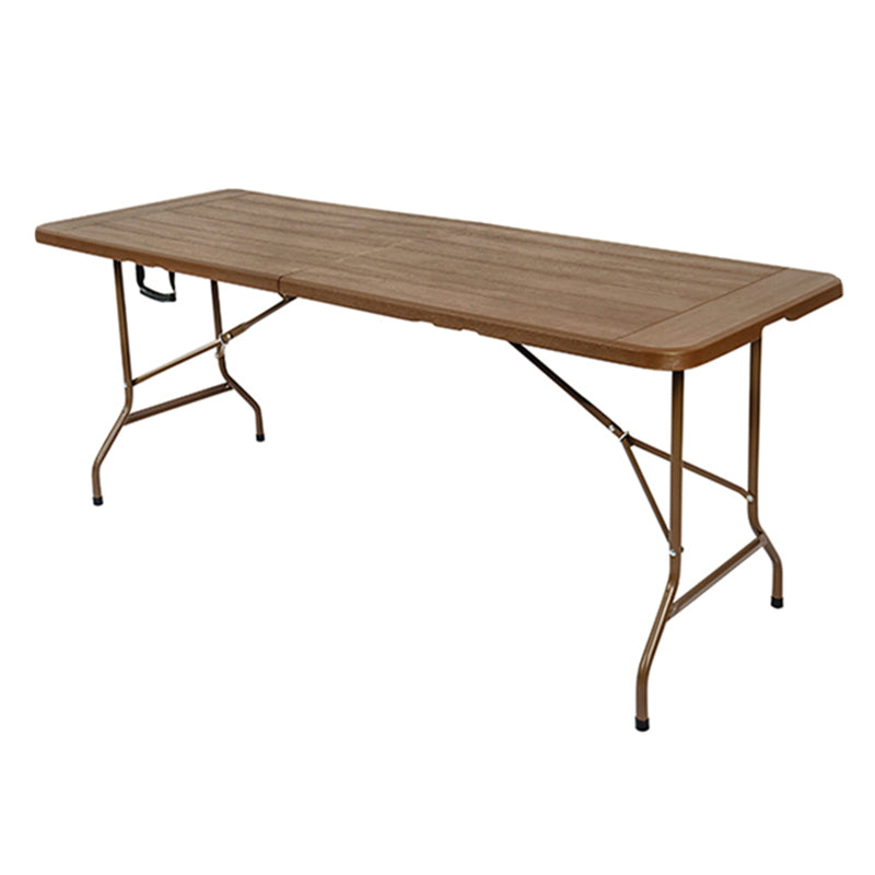 Plastic Outdoor Camping Table Contemporary Patio Table with Metal Frame