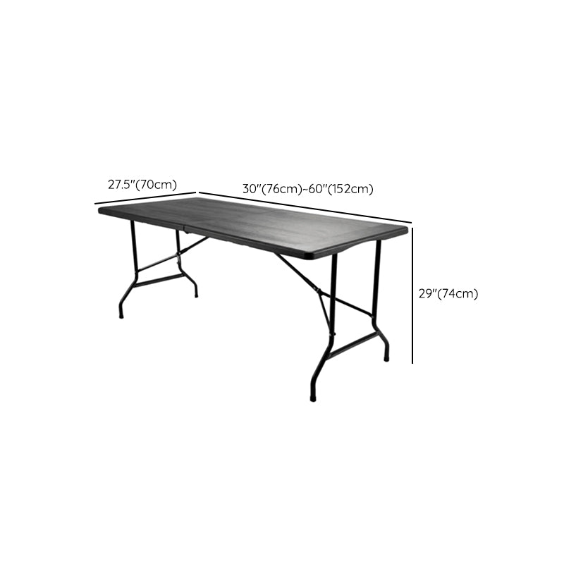 Plastic Outdoor Camping Table Contemporary Patio Table with Metal Frame