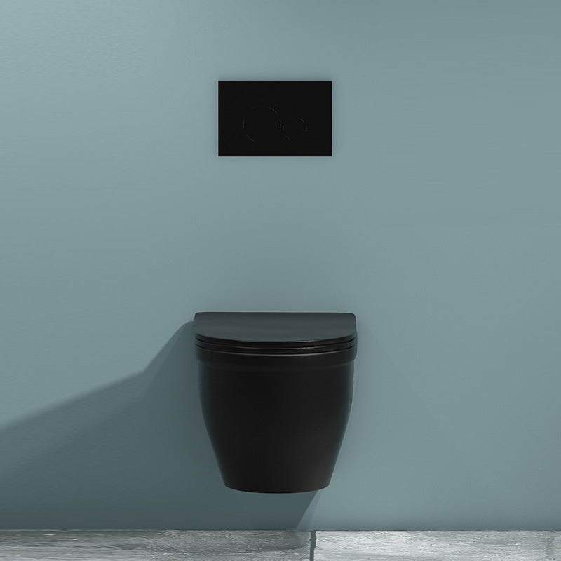 Modern Ceramic Flush Toilet Wall Mount Toilet Bowl for Washroom