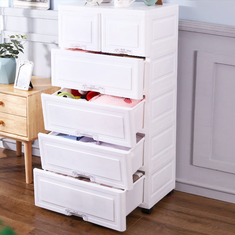 Scandinavian Vertical Kids Dresser Set 6 Drawers Baby Dresser