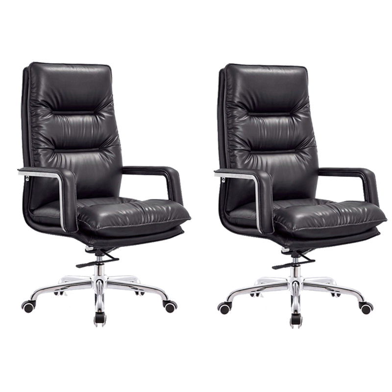 Modern Office Chair No Distressing Ergonomic Leather Desk Chair