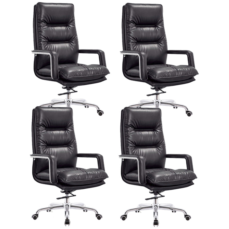 Modern Office Chair No Distressing Ergonomic Leather Desk Chair