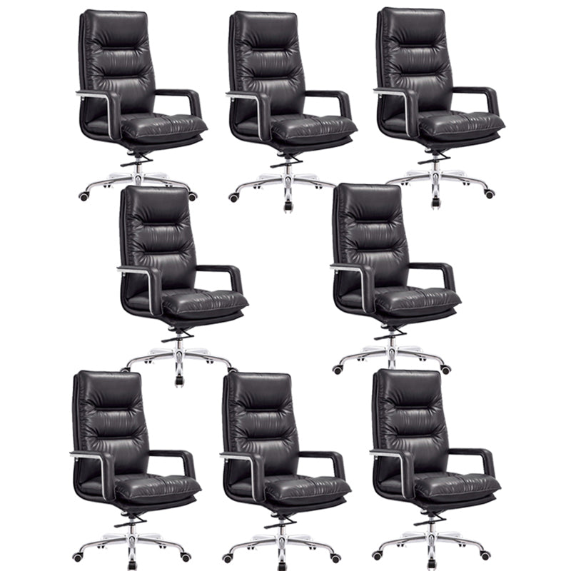 Modern Office Chair No Distressing Ergonomic Leather Desk Chair