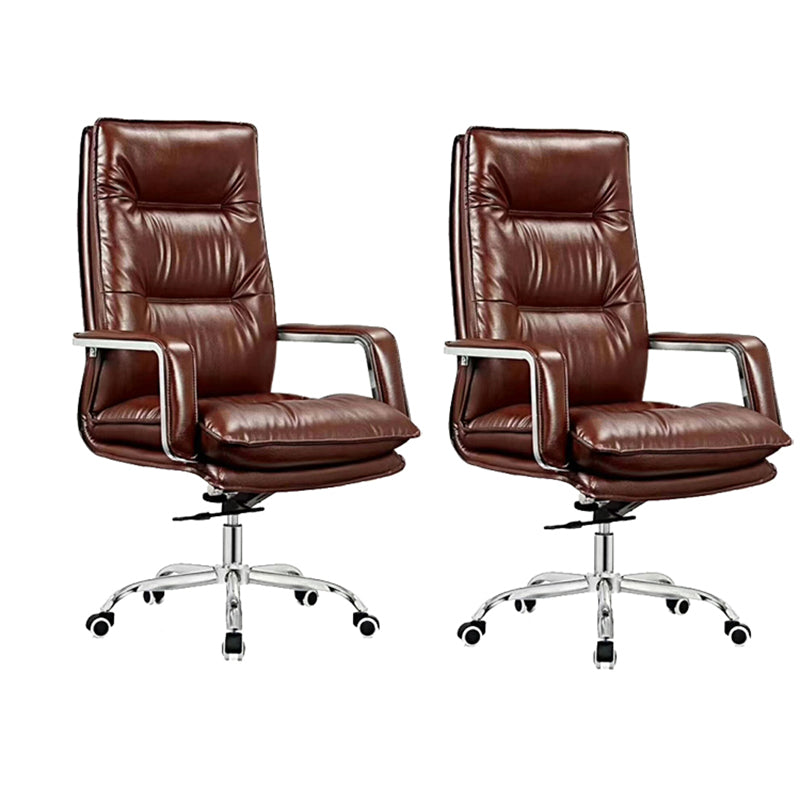 Modern Office Chair No Distressing Ergonomic Leather Desk Chair