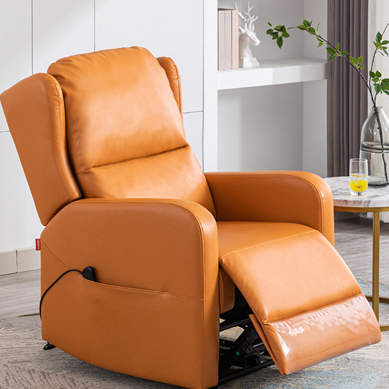 Contemporary Faux Leather Club Chair Recliner Massage Home Theater Recliner