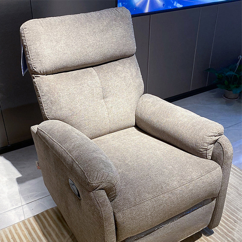 Contemporary Power-Push Botton Recliner Chair Genuine Velvet Recliner